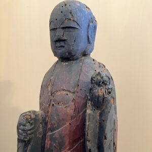 江戸後期 木彫彩色 民衆仏