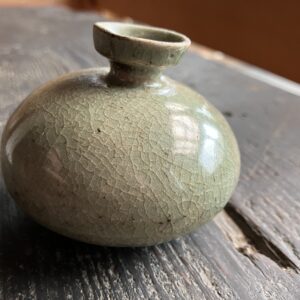 高麗青磁　油壺